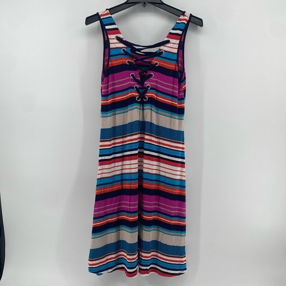 Spense Dresses & Skirts - SPENSE | Women’s Colorful Striped Sleeveless Midi Flowy Dress‎ | Medium |
